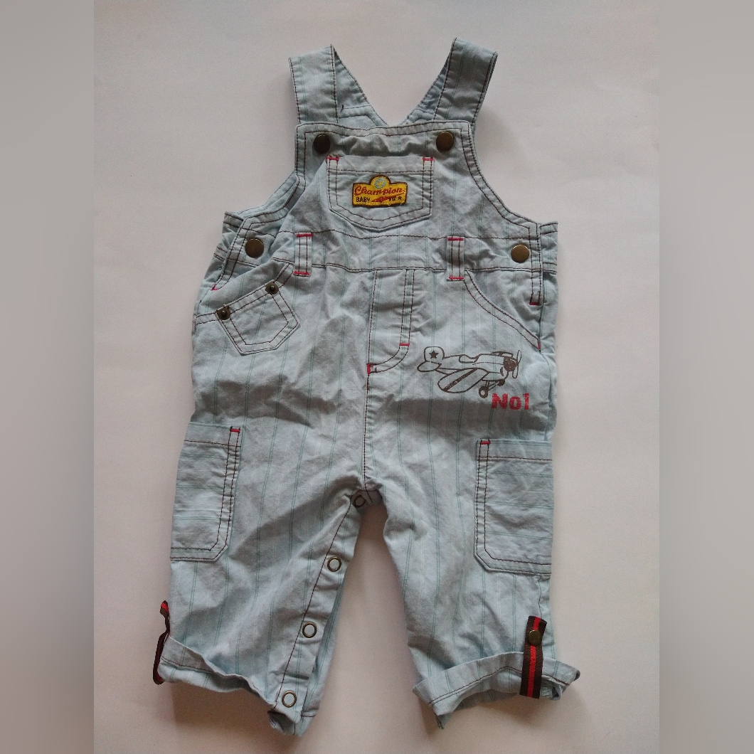 Infants Vestbak 3 - 8 Months Champion Baby No 1 Striped Blue Color 98% Cotton
